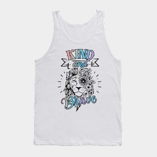 Be Kind And Be Brave Inspirational Kindness Matters Tank Top